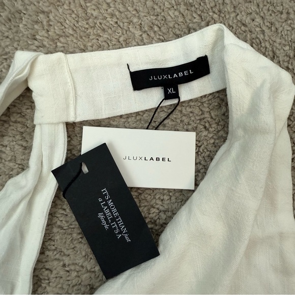 JLUXLABEL White Halter Crop Top - Picture 5 of 7